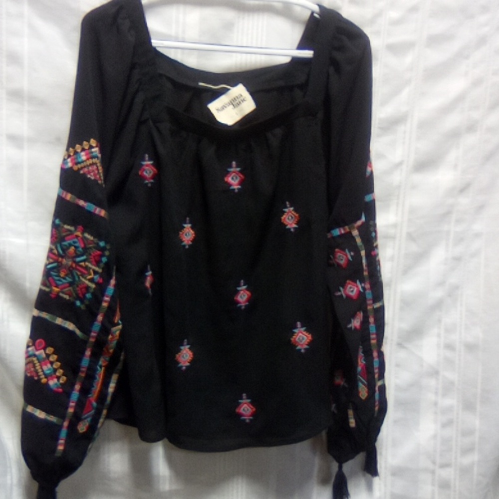 Savanna Jane embroidered southwest print size large
